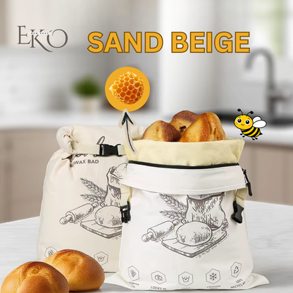 Organic Beeswax Bread Bag – 100% Cotton