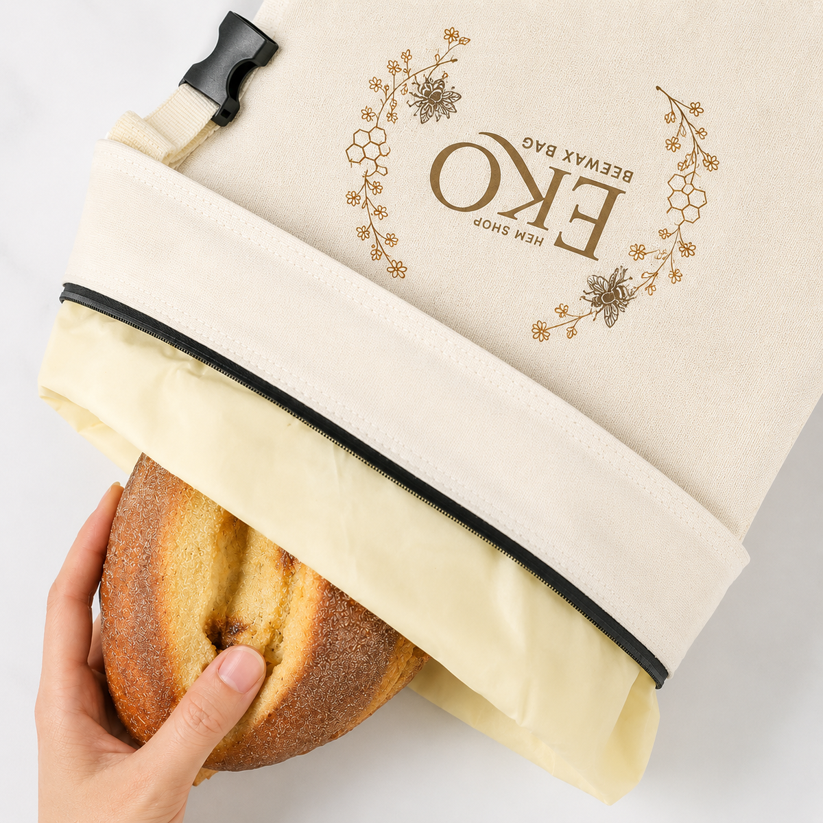 Mini Beeswax Bread Bag – 30 × 30cm