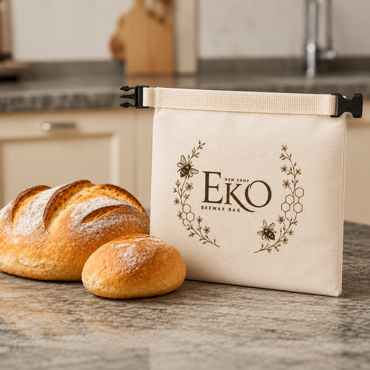 Mini Beeswax Bread Bag – 30 × 30cm