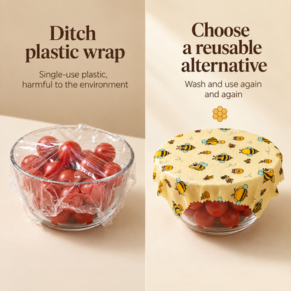 Reusable Beeswax Food Wraps™ – 3-Pack
