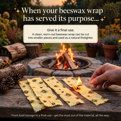 Reusable Beeswax Food Wraps™ – 3-Pack