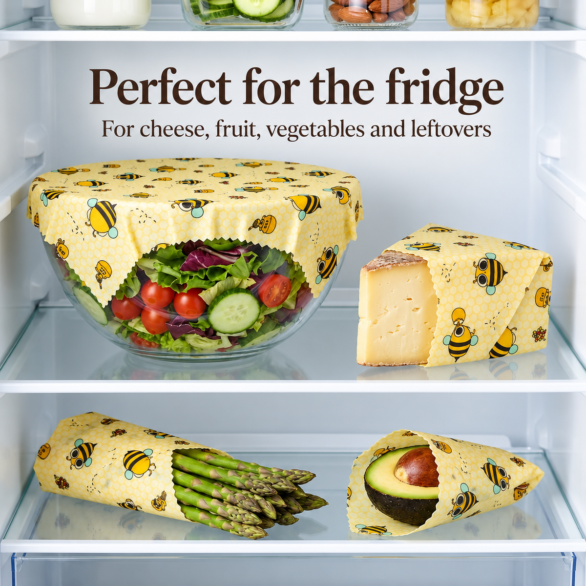 Reusable Beeswax Food Wraps™ – 3-Pack
