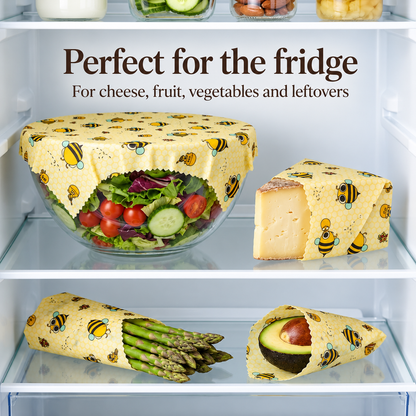 Reusable Beeswax Food Wraps™ – 3-Pack