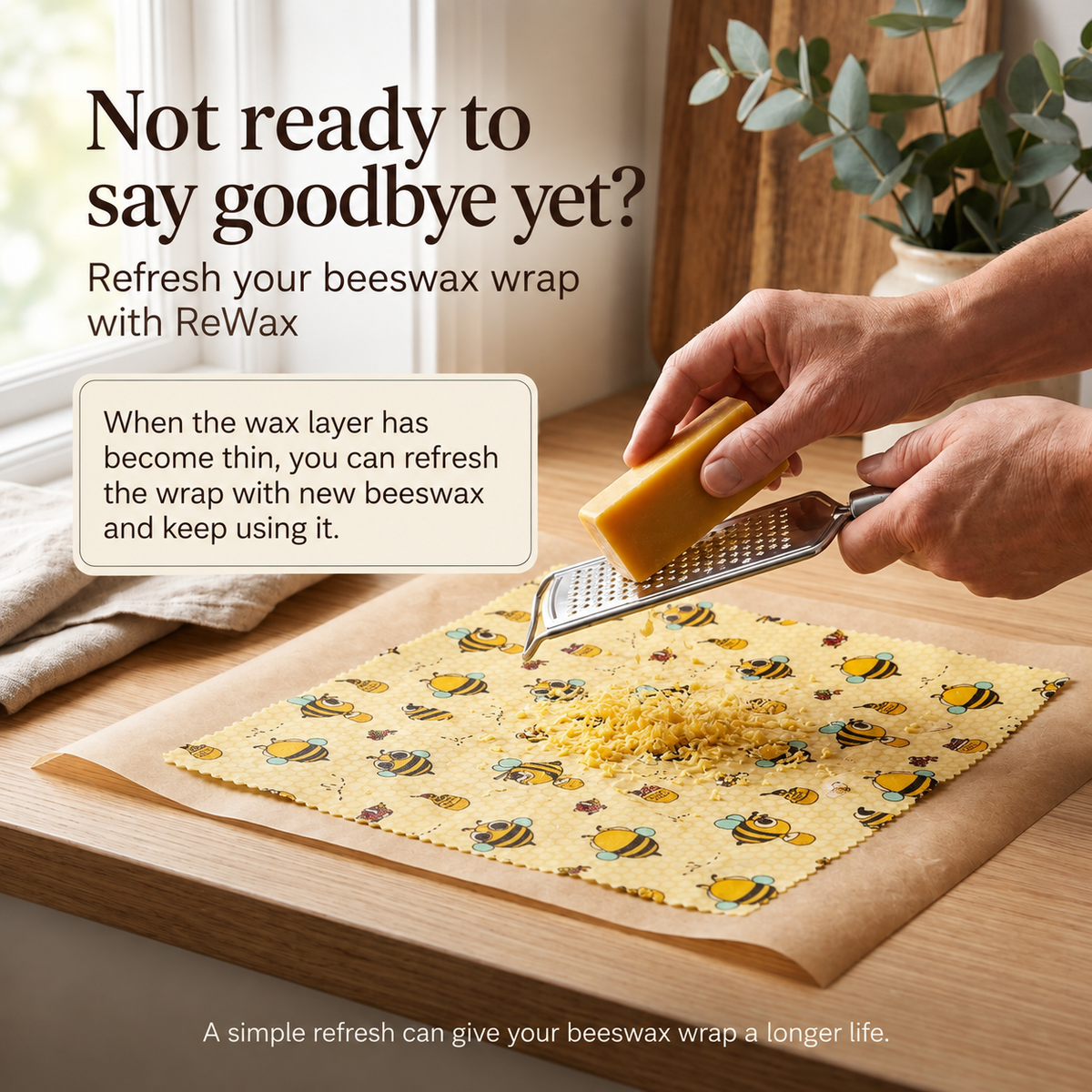 Reusable Beeswax Food Wraps™ – 3-Pack