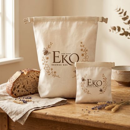 Organic Beeswax Bread Bag – 100% Cotton